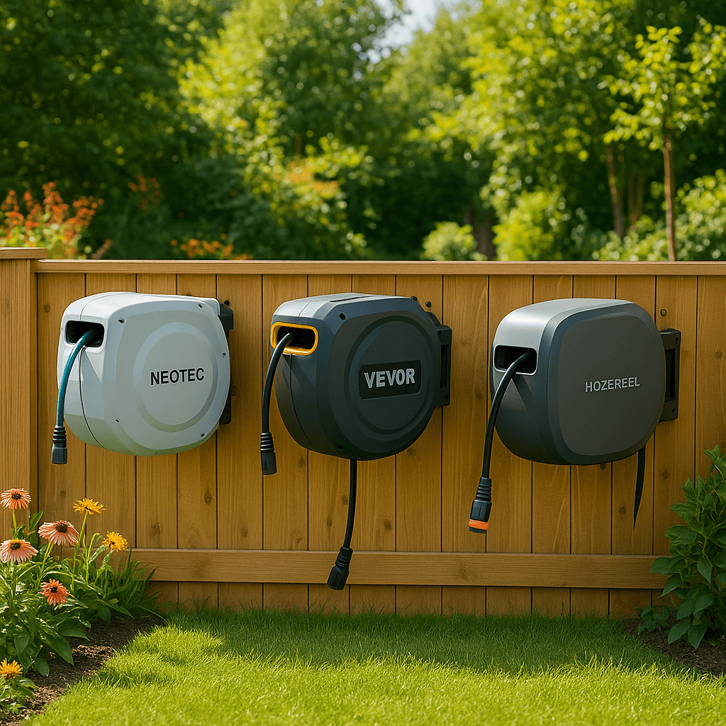 Best Retractable Garden Hose Reels in 2025: NEOTEC vs VEVOR vs HOZEREEL Compared